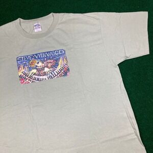 Vintage Steve Winwood Shirt Mens XXL Green 2003 Concert Tour Soul Blues Y2K Tee